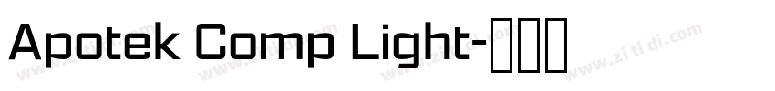 Apotek Comp Light字体转换 Apotek Comp Light字体转换